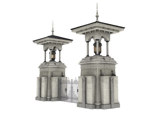3D CG візуалізація мосту — стокове фото