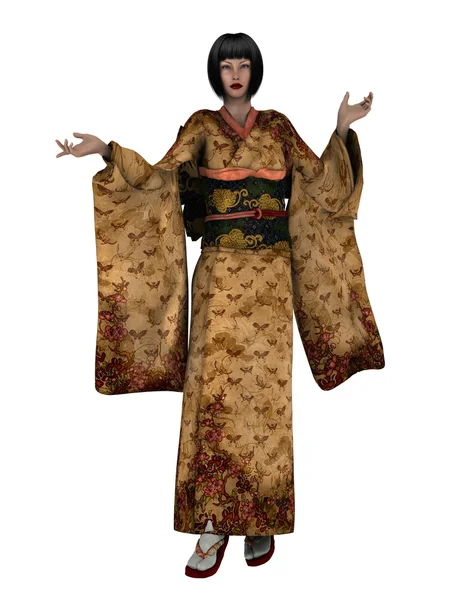 Kimono ragazza — Foto Stock
