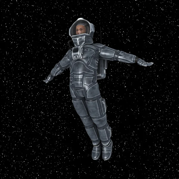 3D ілюстрація астронавта — стокове фото