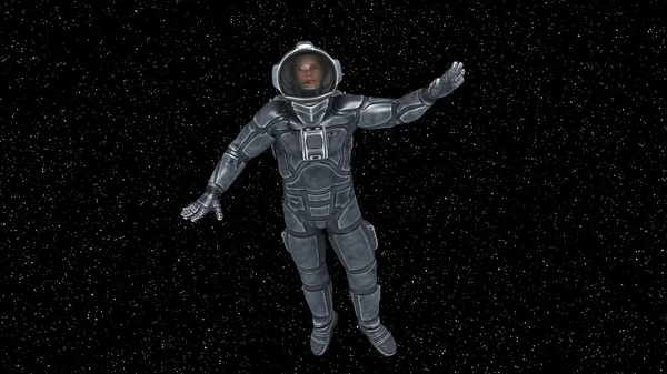 3D иллюстрация космонавта — стоковое фото