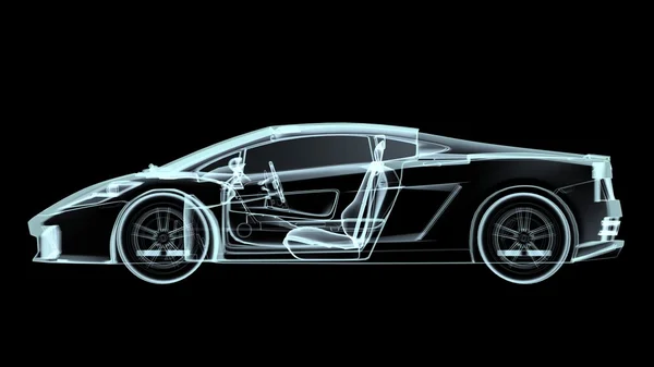3D CG візуалізація автомобіля — стокове фото