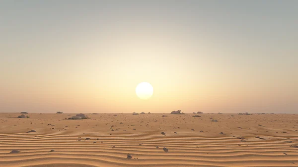 Illustration 3D du désert — Photo