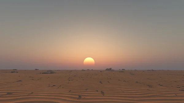 3D иллюстрация пустыни — стоковое фото