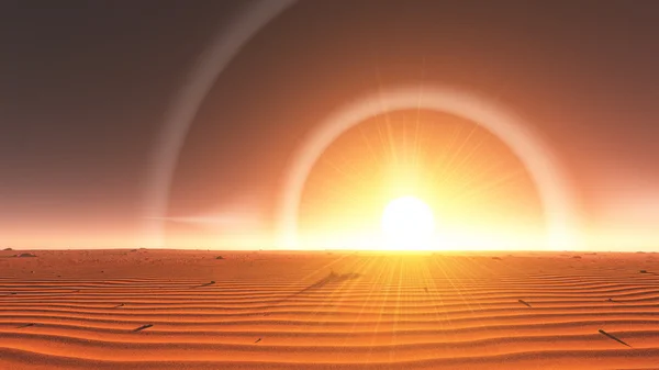 3D Illustration der Wüste — Stockfoto