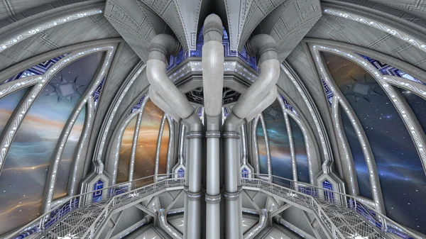 3D Illustration der Raumstation — Stockfoto