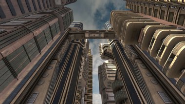 cityscape 3d cg render