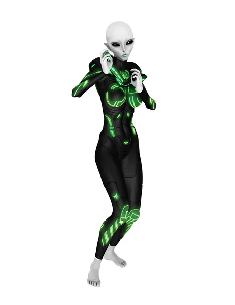 Mulher alienígena — Fotografia de Stock