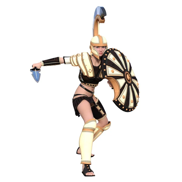 Female gladiator — Stock Photo, Image