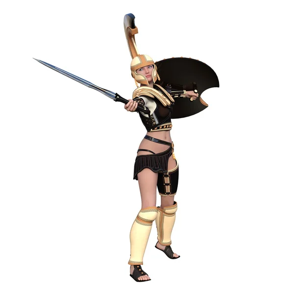 Female gladiator — Stock Photo, Image