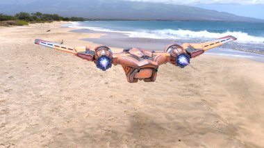 Bir uzay gemisinin 3d görüntülemesi