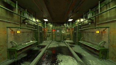 Koridorun 3B görüntülemesi