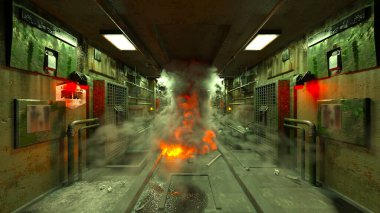 Koridorun 3B görüntülemesi