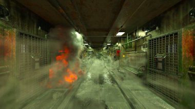 Koridorun 3B görüntülemesi