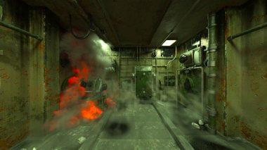 Koridorun 3B görüntülemesi