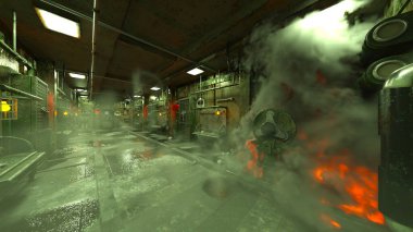 Koridorun 3B görüntülemesi