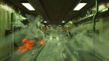 Koridorun 3B görüntülemesi