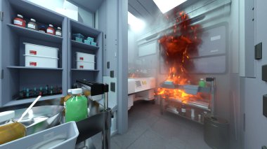 Laboratuvarın 3B görüntülemesi