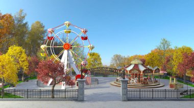 Lunaparkın 3B canlandırması