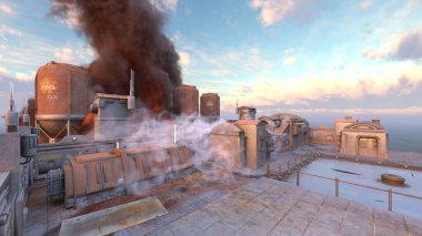 Üssün 3 boyutlu görüntülemesi saldırı altında