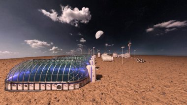 Gezegen keşif üssünün 3D görüntülemesi