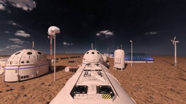 Gezegen keşif üssünün 3D görüntülemesi