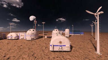 Gezegen keşif üssünün 3D görüntülemesi