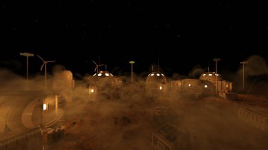 Gezegen keşif üssünün 3D görüntülemesi