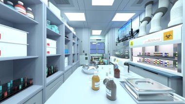 Laboratuvarın 3B görüntülemesi