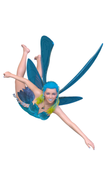 3D rendering of a fairy
