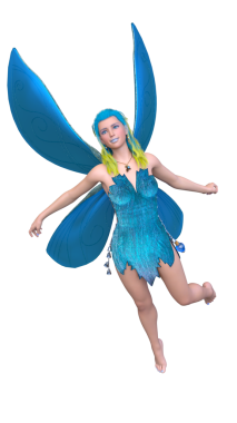 3D rendering of a fairy