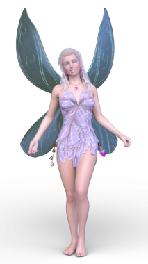 3D rendering of a fairy