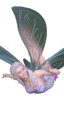 3D rendering of a fairy
