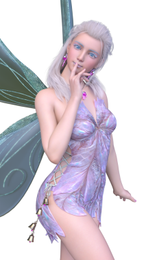 3D rendering of a fairy