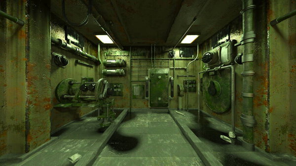 3D rendering of the aisle