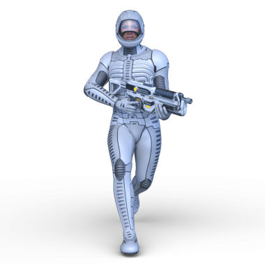 Bir siber savaşçının 3 boyutlu canlandırması