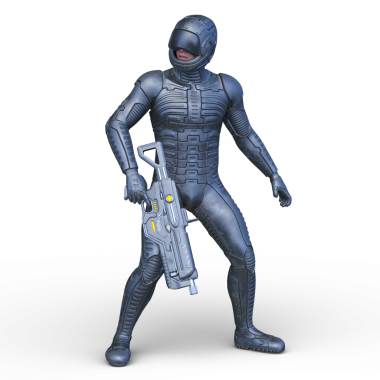 Bir siber savaşçının 3 boyutlu canlandırması