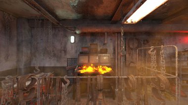 İşkence odasının 3 boyutlu canlandırması