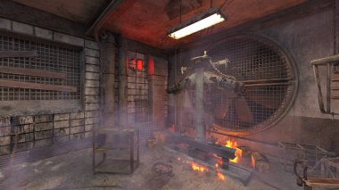 İşkence odasının 3 boyutlu canlandırması