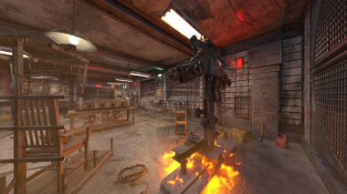 İşkence odasının 3 boyutlu canlandırması