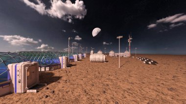 Gezegen keşif üssünün 3D görüntülemesi