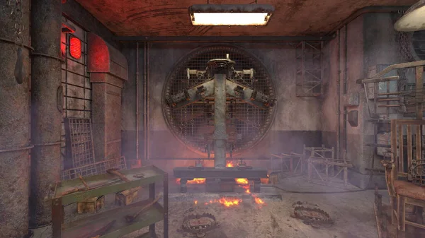 İşkence odasının 3 boyutlu canlandırması