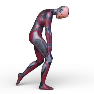 Dişi bir sayborgun 3D canlandırması