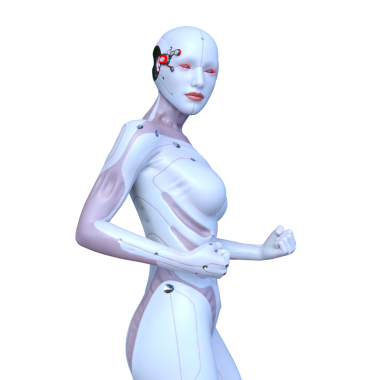 Dişi bir sayborgun 3D canlandırması