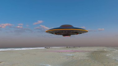 UFO 'nun 3B canlandırması.