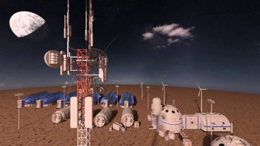 Gezegen keşif üssünün 3D görüntülemesi