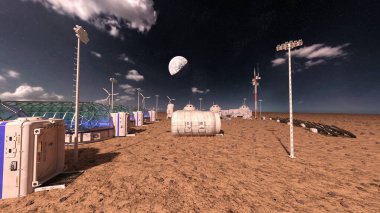 Gezegen keşif üssünün 3D görüntülemesi