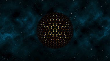 Küresel uzay gemisinin 3B görüntülemesi