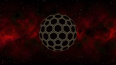 Küresel uzay gemisinin 3B görüntülemesi