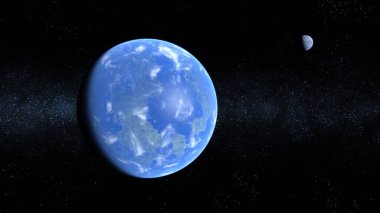 Earth 3D render