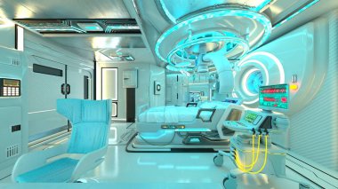 Uzay aracındaki laboratuvarın 3D görüntülemesi